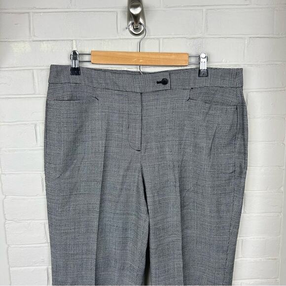 Talbots Herringbone Houndstooth Curvy Fit Wool Blend Trouser Pants Size 12 - Picture 5 of 12